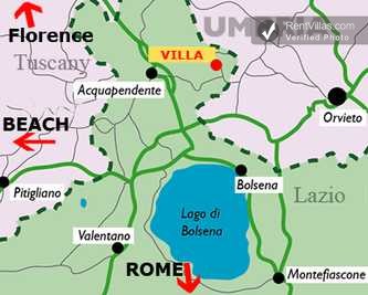 Image 35 of Photos of Villa Rental Walking Distance to Town of Torre Alfina  - Villa del Castello  - RentVillas.com