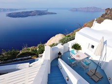 Photo of Greek Island Villa with Jacuzzi in a Village 
